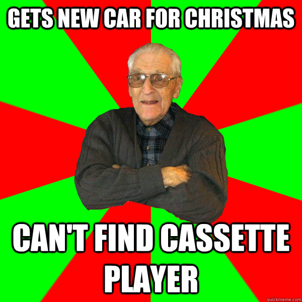 Gets new car for christmas Can't find cassette player  Bachelor Grandpa