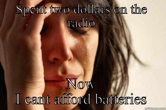 Fancy radio - SPENT TWO DOLLARS ON THE RADIO NOW I CANT AFFORD BATTERIES First World Problems