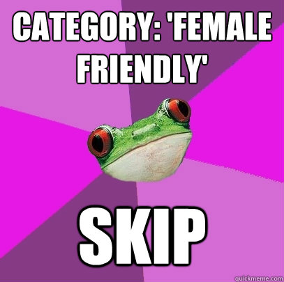 Category: 'female friendly' SKIP - Category: 'female friendly' SKIP  Foul Bachelorette Frog