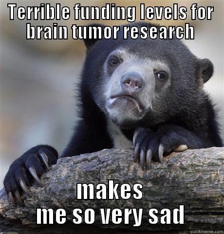 Brain tumors are the worst. - TERRIBLE FUNDING LEVELS FOR BRAIN TUMOR RESEARCH MAKES ME SO VERY SAD Confession Bear