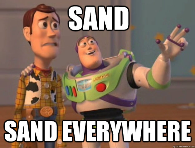 Sand Sand Everywhere  Buzz Lightyear