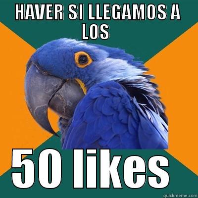 ,klrjmfov djidkjf j,fhnj - HAVER SI LLEGAMOS A LOS  50 LIKES  Paranoid Parrot