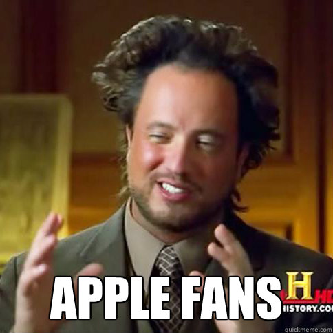  Apple Fans  Alien Guy Meme