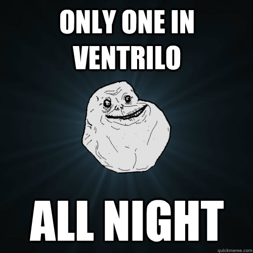 only one in ventrilo all night - only one in ventrilo all night  Forever Alone