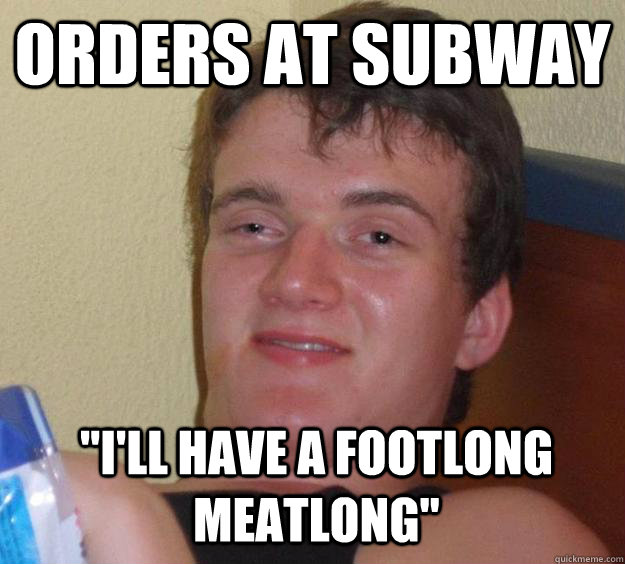 Orders at Subway 