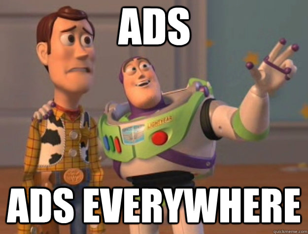 Ads ads everywhere  Toy Story