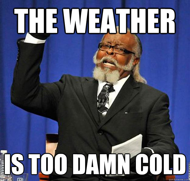 The weather  Is too damn COLD  Jimmy McMillan