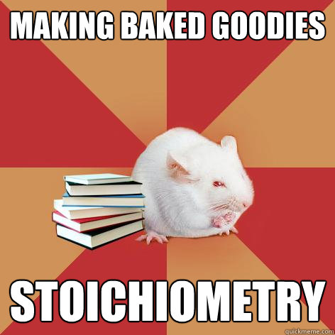 making baked goodies stoichiometry - making baked goodies stoichiometry  Science Major Mouse