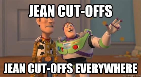 jean cut-offs jean cut-offs everywhere - jean cut-offs jean cut-offs everywhere  Toy Story Everywhere