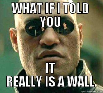 WHAT IF I TOLD YOU IT REALLY IS A WALL Matrix Morpheus