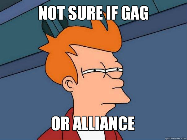 Not sure if gag or Alliance - Not sure if gag or Alliance  Futurama Fry