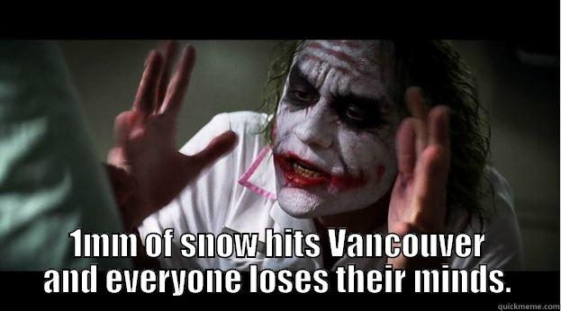  1MM OF SNOW HITS VANCOUVER AND EVERYONE LOSES THEIR MINDS. Joker Mind Loss