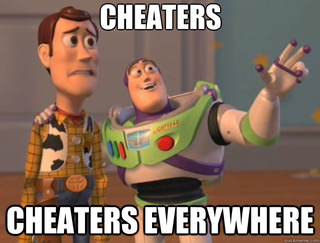 Cheaters cheaters everywhere  Toy Story