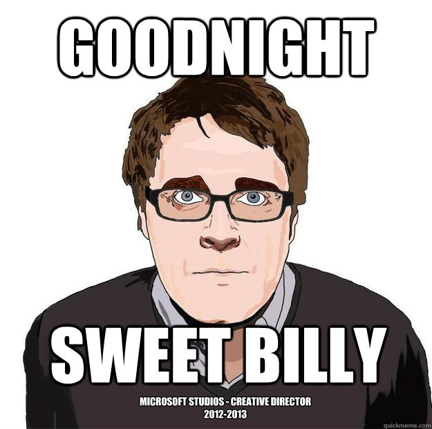 Goodnight Sweet Billy Microsoft Studios - Creative Director
2012-2013  Always Online Adam Orth