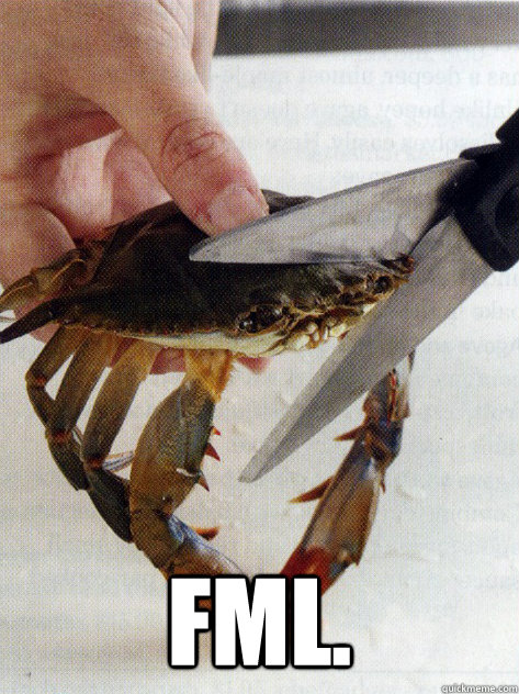 FML.  Optimistic Crab