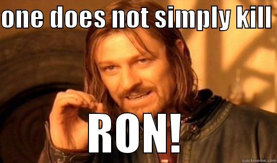 NO NOT RON! - ONE DOES NOT SIMPLY KILL  RON! Boromir