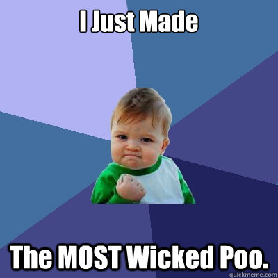 I Just Made  The MOST Wicked Poo.  Success Kid