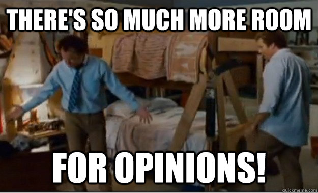 There's so much more room for opinions!  Stepbrothers Activities