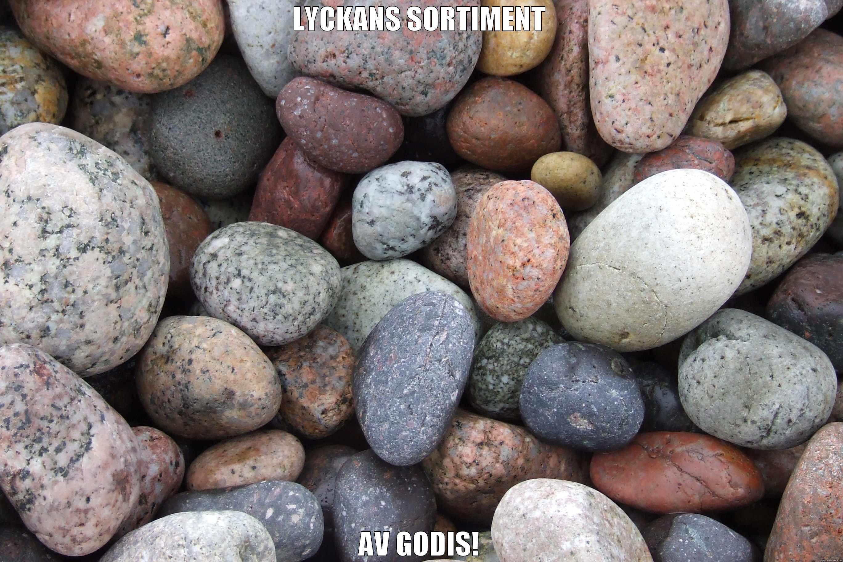 LYCKANS SORTIMENT AV GODIS! Misc