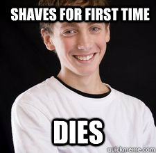 Shaves for first time DIES  High School Freshman