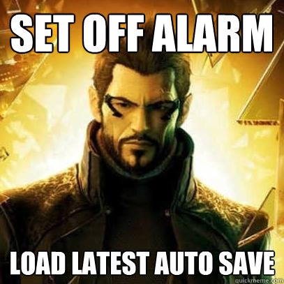 Set off Alarm Load Latest Auto Save  