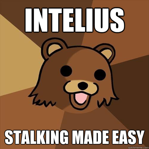 INTELIUS STALKING MADE EASY  Pedobear