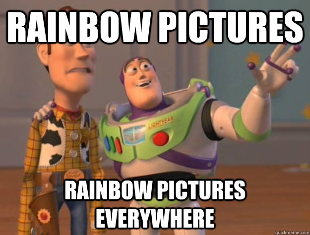 Rainbow Pictures rainbow pictures everywhere  Buzz Lightyear