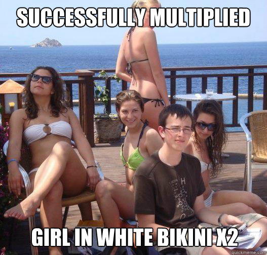 Successfully multiplied  girl in white bikini X2 - Successfully multiplied  girl in white bikini X2  Priority Peter