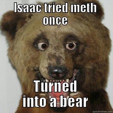 ISAAC TRIED METH ONCE TURNED INTO A BEAR Misc