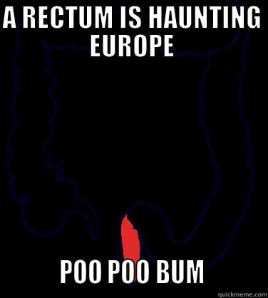 HAUNTED RECTUM yo - A RECTUM IS HAUNTING EUROPE           POO POO BUM           Misc