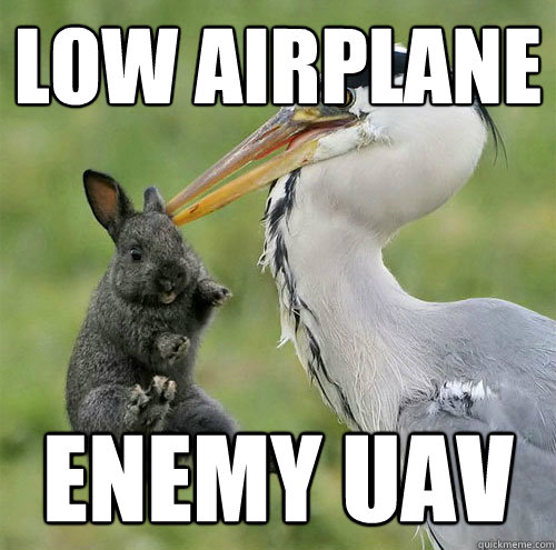 Low Airplane ENEMY UAV  