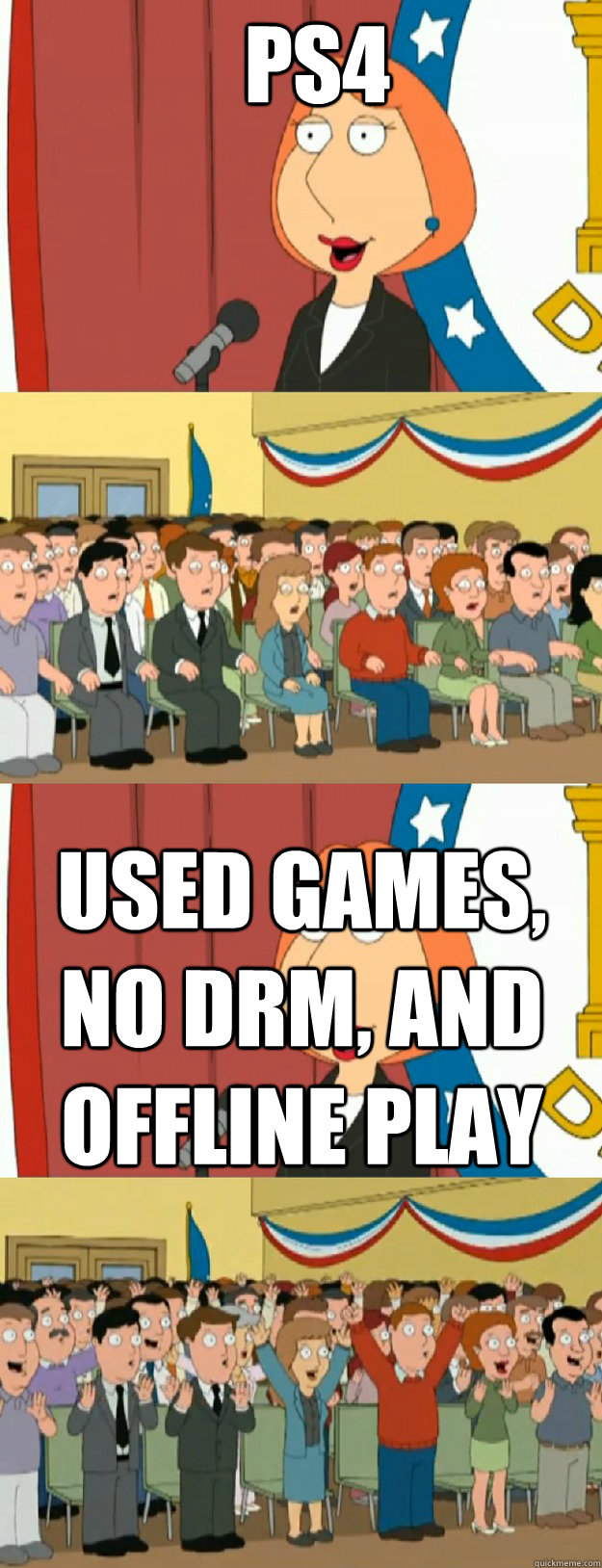 PS4 Used Games, No DRM, and Offline Play - PS4 Used Games, No DRM, and Offline Play  Lois Griffin