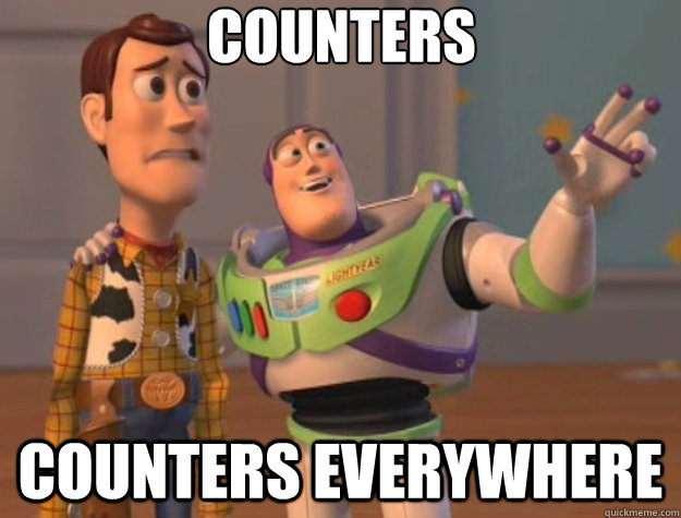 Counters Counters everywhere  Toy Story