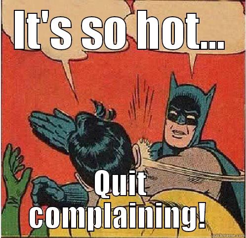 TOO HOT! - IT'S SO HOT... QUIT COMPLAINING!  Batman Slapping Robin