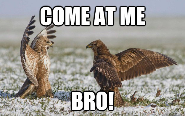 come at me Bro! - come at me Bro!  tough guy eagles