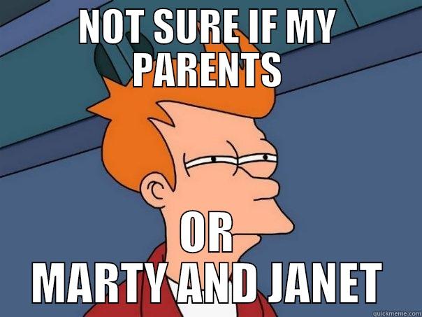 DS SDF - NOT SURE IF MY PARENTS OR MARTY AND JANET Futurama Fry