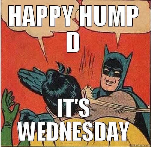 HAPPY HUMP D IT'S WEDNESDAY Batman Slapping Robin