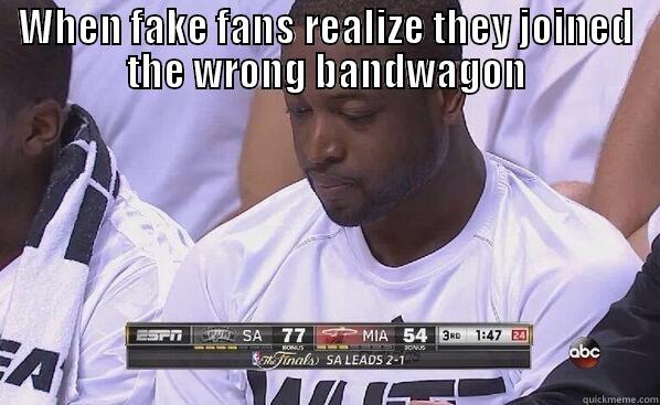 Fake Heat Fans - WHEN FAKE FANS REALIZE THEY JOINED THE WRONG BANDWAGON  Misc