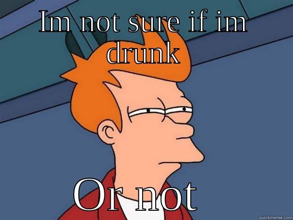 IM NOT SURE IF IM DRUNK OR NOT  Futurama Fry