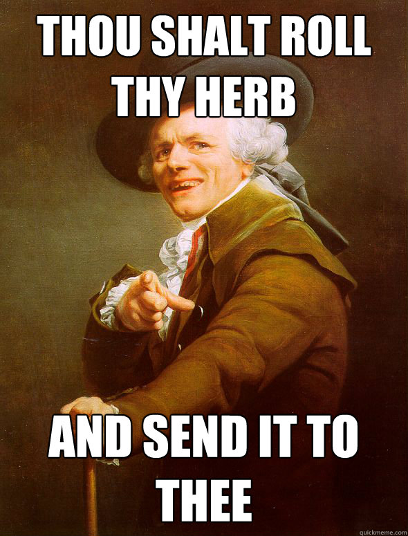 Thou shalt roll thy herb and send it to thee  Joseph Ducreux