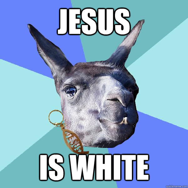 Jesus Is white  Christian Mama Llama