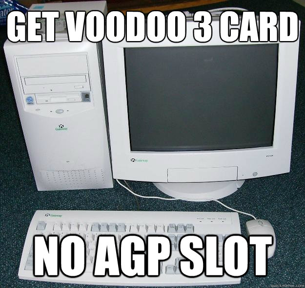 Get Voodoo 3 card No AGP SLOT  First Gaming Computer