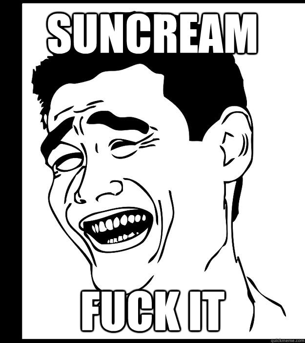 suncream Fuck it - suncream Fuck it  Yao Ming