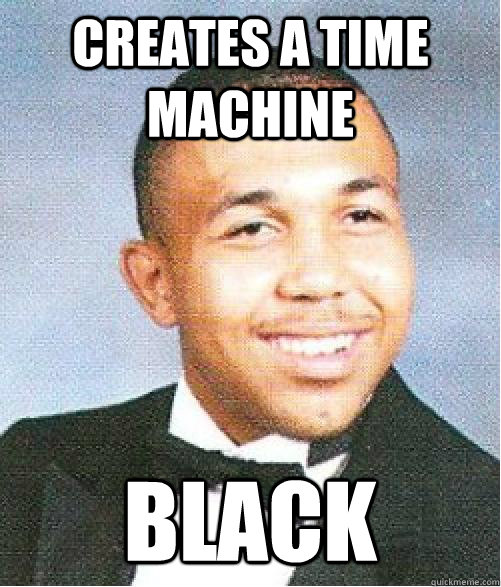 Creates a time machine Black  
