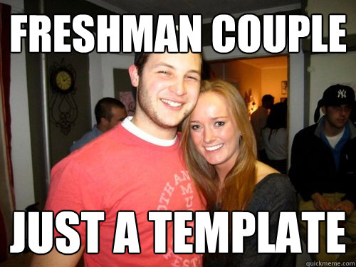 Freshman Couple Just a template  