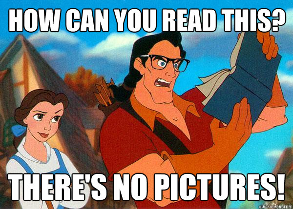 how can you read this? there's no pictures!   Hipster Gaston 2