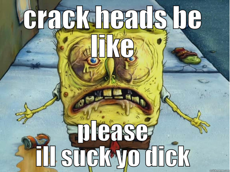 CRACK HEADS BE LIKE PLEASE ILL SUCK YO DICK Misc