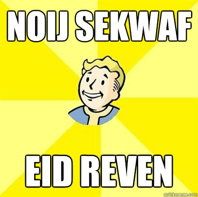 noij Sekwaf eid reven - noij Sekwaf eid reven  Fallout 3