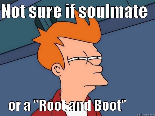 NOT SURE IF SOULMATE       OR A 