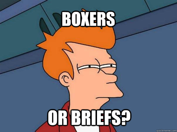 boxers or briefs?  Futurama Fry